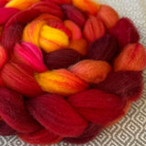 Sock Roving - Tiger Lily