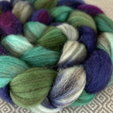 Heathered BFL Roving -  Merry and Bright