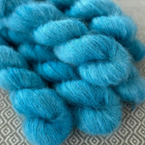 Fine Fluff Yarn - Aqua Semi Solid