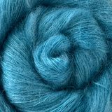 Fine Fluff Yarn - Aqua Semi Solid