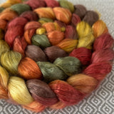 Camel Silk Roving - Autumn Leaves