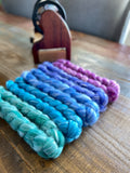 Merino Bamboo Silk Roving - Carnival - Bundle