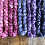 Merino Bamboo Silk Roving - Meteor Shower - Bundle