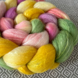 Polwarth Mulberry Silk Roving - Daffodil