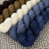 Simply Sock 5-Pack Mini Skeins in Sandpiper Semi Solid