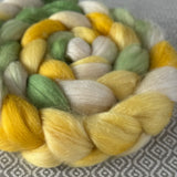 Merino Camel Silk Roving - Daisy