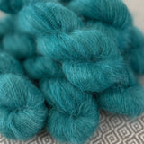 Fine Fluff Yarn - Turquoise Semi Solid