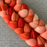 Merino Superfine Roving - Shades of Tangerine