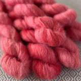 Fine Fluff Yarn - Coral Semi Solid