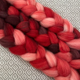 Sock Roving - Shades of Crimson