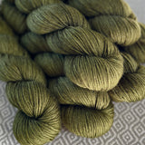 DK Yakity Yak Yarn - Olive Semi Solid
