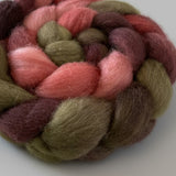 BFL Wool Roving - Paper Roses