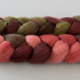 BFL Wool Roving - Paper Roses