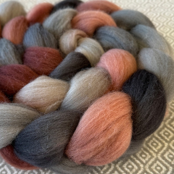 Polwarth Wool Roving - Carnation