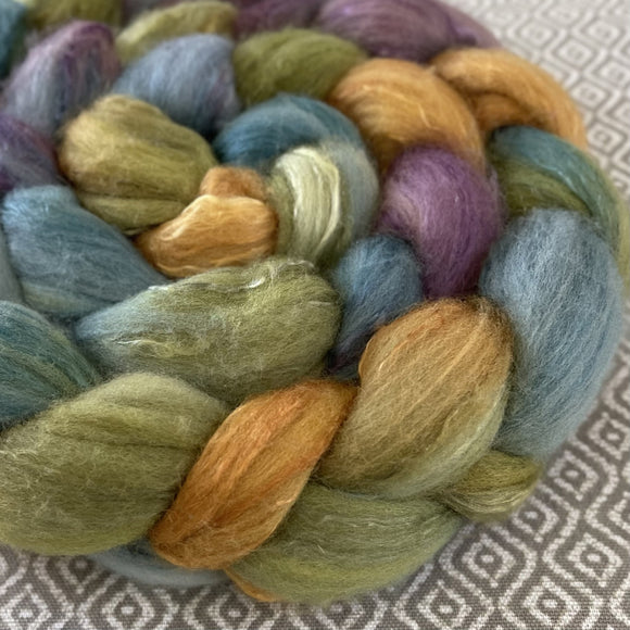 Polwarth Mulberry Silk Roving - Rivendell