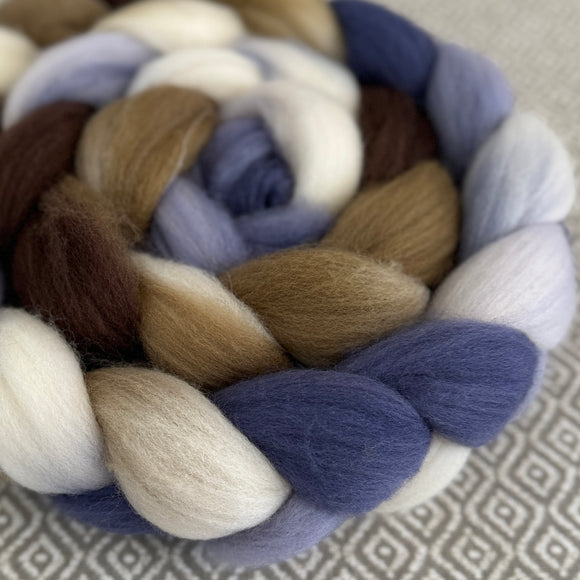 Polwarth Wool Roving - Sandpiper