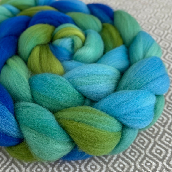 Polwarth Wool Roving - Seaglass