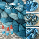 Pre-Order for Shades of Turquoise July - Fibers