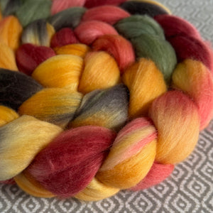 Merino Silk Cashmere Roving - Sunflower