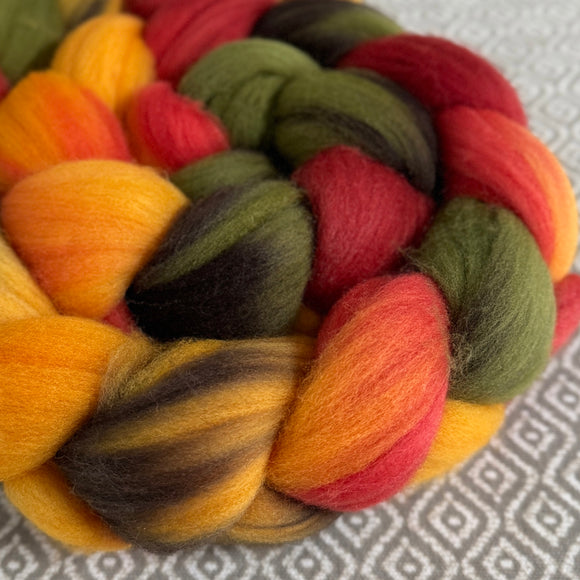 Targhee Wool Roving - Sunflower