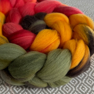 Rambouillet Wool Roving - Sunflower