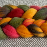 Polwarth Mulberry Silk Roving - Sunflower