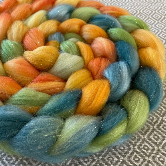 Glitter Roving - Tropical Sno - Gold