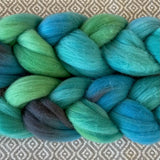 Rambouillet Wool Roving - Turquoise