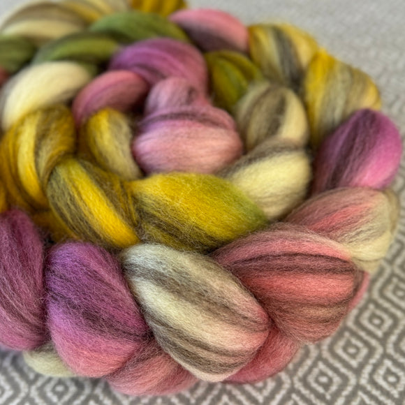 Heathered BFL Roving - Daffodil