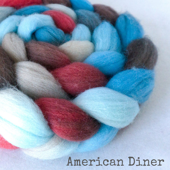 Polwarth Wool Roving - American Diner