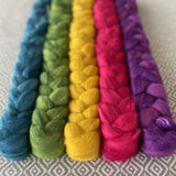 Polwarth Mulberry Silk Roving - Arcade - Bundle
