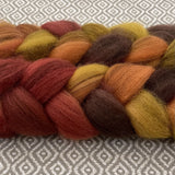 Heathered BFL Roving - Autumn Flame