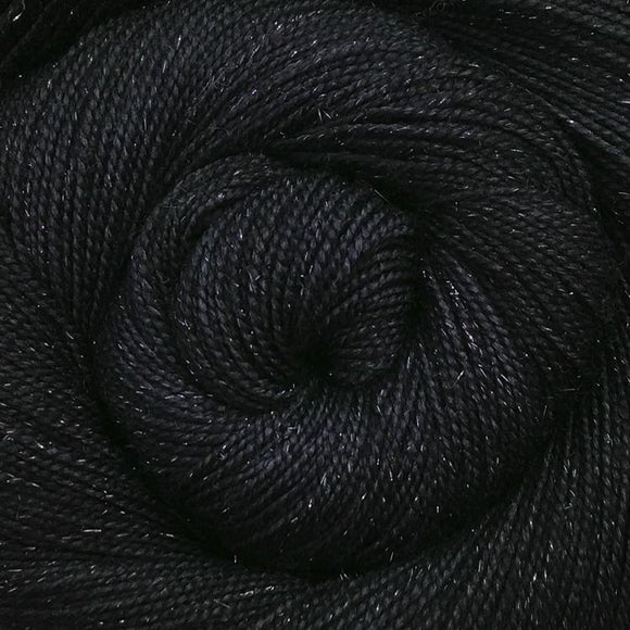 Star Dust Yarn - Black Semi Solid