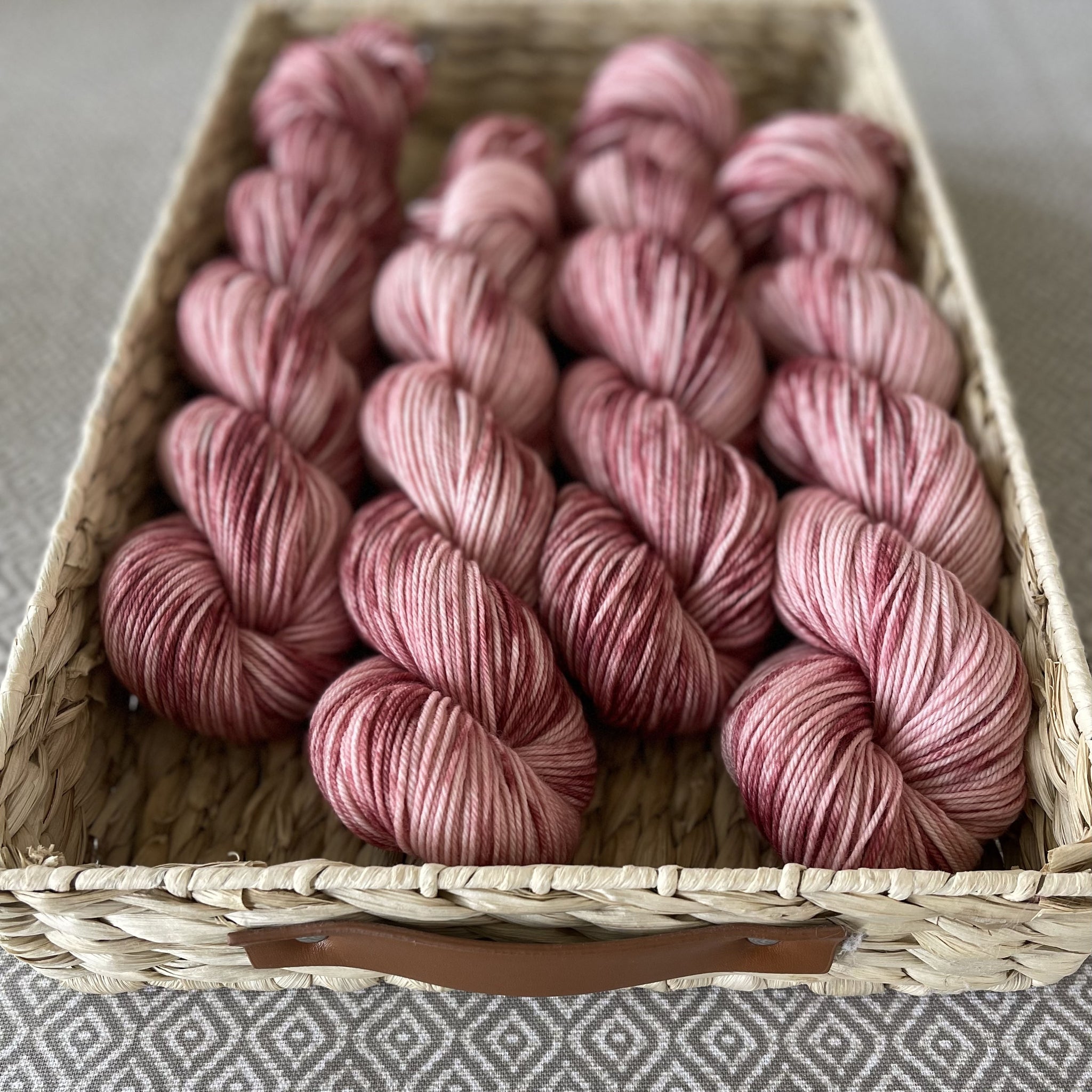 Hand dyed Mini D.K. Yarn 100% SW Merino yarn