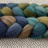 Merino Yak Silk Roving - Blue Eyes