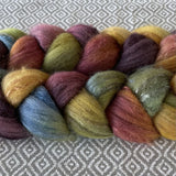 Polwarth Mulberry Silk Roving - Bountiful
