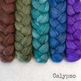Merino Yak Silk Roving - Calypso - Bundle
