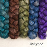 Yak Silk Roving - Calypso - Bundle