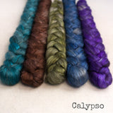 Yak Silk Roving - Calypso - Bundle
