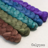 Merino Yak Silk Roving - Calypso - Bundle