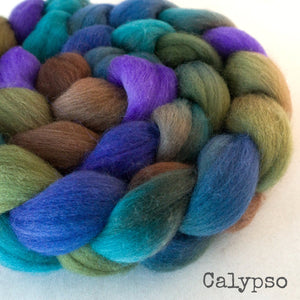 Polwarth Wool Roving - Calypso