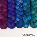 Heathered BFL Roving - Carnival - Bundle