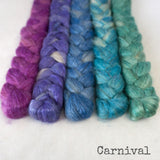 Camel Silk Roving - Carnival - Bundle