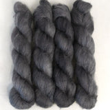 Fine Fluff Yarn - Charcoal Semi Solid