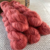 Fine Fluff Yarn - Cherry Semi Solid