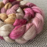 Camel Silk Roving - Cherry Blossom