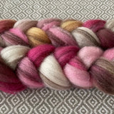 Heathered BFL Roving - Cherry Blossom