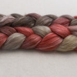 Merino Tencel Roving - Cherry Cola