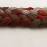 Merino Yak Silk Roving - Cherry Cola