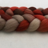 BFL Wool Roving - Cherry Cola